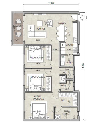 3 Bedroom